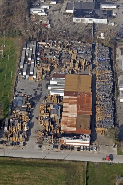 Aerial View of Pioneer Pallet Facility
